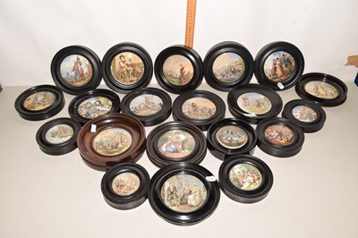 Lot 572 - Large quantity of painted pot lids