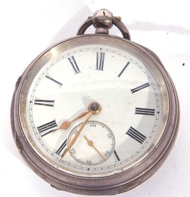 Lot 240 - Gents silver pocket watch, hallmarked Chester...