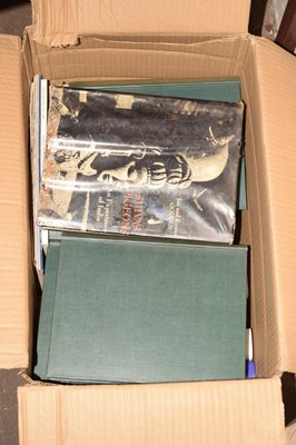 Lot 582 - Box of assorted books to include geographical...