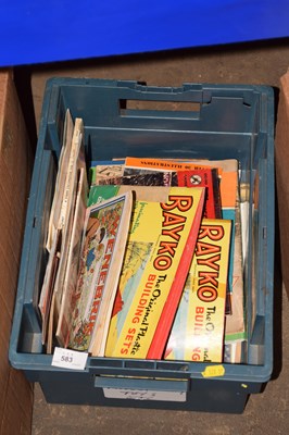 Lot 583 - Quantity of catalogues of toy trains, toy...