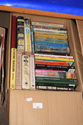 Lot 587 - Box of assorted books to include...
