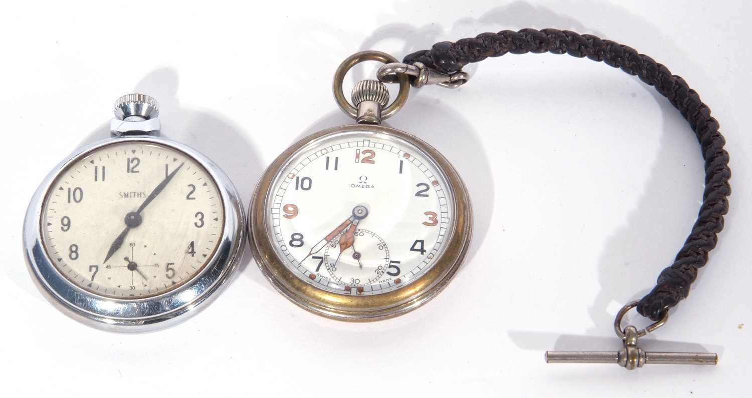 Lot 241 - Two vintage pocket watches, one Smith's watch,...