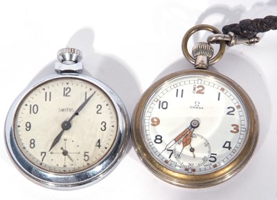 Lot 241 - Two vintage pocket watches, one Smith's watch,...