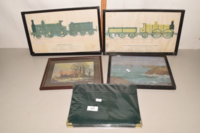 Lot 611 - Quantity of framed prints to include a Cornish...