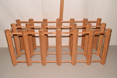 Lot 613 - A pine wood wine rack