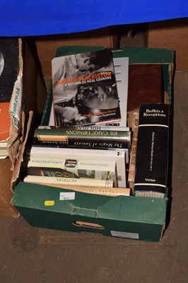 Lot 626 - Box of assorted cook books etc
