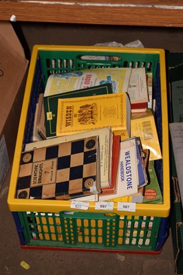 Lot 587 - Box of assorted books to include annuals etc
