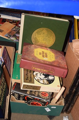 Lot 633 - Box of assorted books to include Thomas Hardy etc