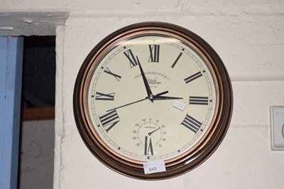 Lot 643 - Modern wall clock