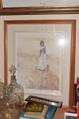 Lot 658 - Limited edition framed print Footprints in the...