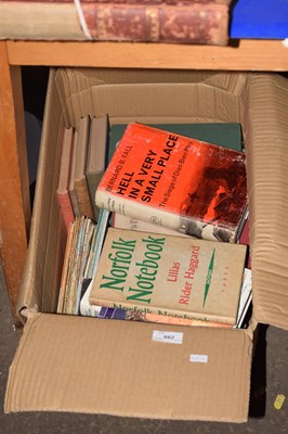Lot 662 - Box of books Norfolk interest and various maps