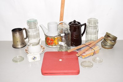 Lot 682 - Various items to include silver plated tankard,...