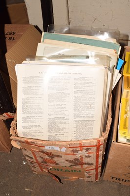 Lot 710 - Box of books to include music interest