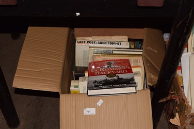 Lot 711 - Box of books military history interest