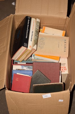 Lot 712 - Box of books Arabia and military history interest