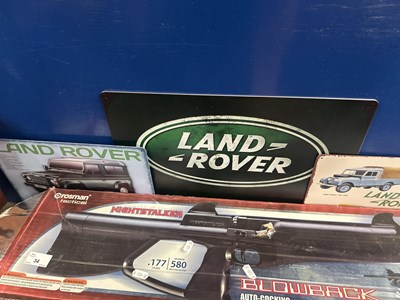 Lot 34a - Three Land Rover reproduction metal Signs