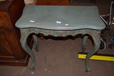 Lot 755 - A painted table, green