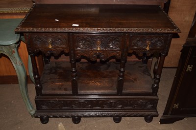 Lot 777 - Jacobean style table on turned feet