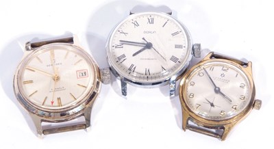 Lot 256 - Mixed Lot: three gents wrist watches, the...
