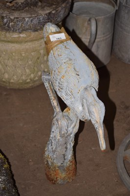 Lot 783 - Metal statue of a heron