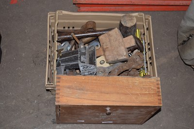 Lot 786 - Boxed quantity of various mallets and tools...