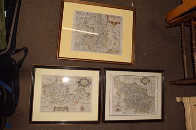 Lot 806 - Quantity of assorted framed 19th Century maps...