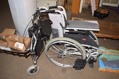 Lot 816 - Foldable zimmer frame and foldable wheelchair