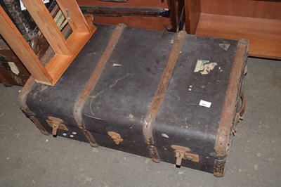 Lot 825 - Vintage travel trunk suitcase