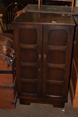Lot 840 - A stained small cabinet
