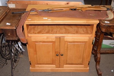 Lot 844 - Modern pine TV unit