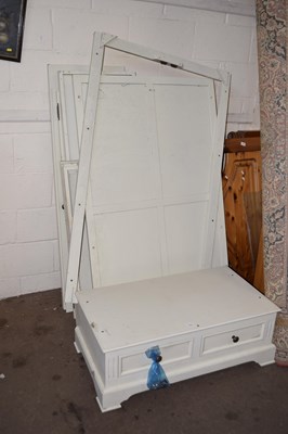 Lot 856 - Dismantled modern white pine wardrobe