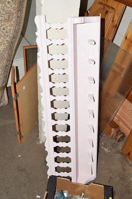 Lot 859 - Painted wall mounted coat rack