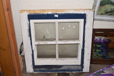 Lot 861 - Large glass paned window