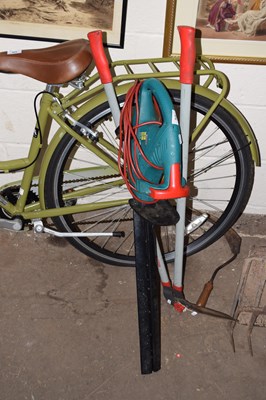 Lot 870 - An electric Bosch hedge trimmer together with...