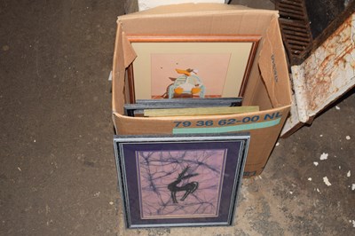 Lot 874 - Box of assorted prints