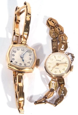 Lot 266 - Two ladies wrist watches, one with 18ct gold...