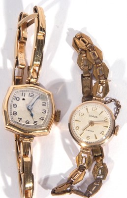 Lot 266 - Two ladies wrist watches, one with 18ct gold...