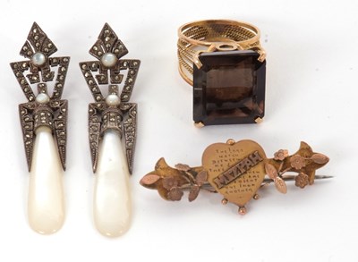 Lot 196 - A mixed lot of jewellery: to include an...