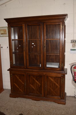 Lot 223 - A dresser with glazed top and cupboards below