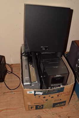 Lot 745 - A Panasonic DVD player, a Panasonic mini CD...