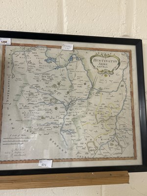Lot 575 - Robert Morden (1650-1703), 'Huntingtonshire'...