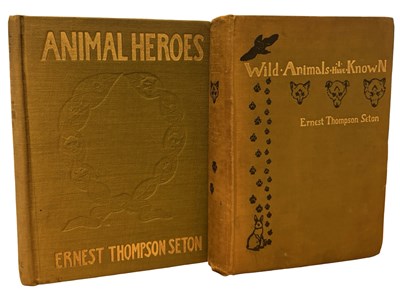 Lot 338 - ERNEST SETON: 2 Titles: WILD ANIMALS I HAVE...