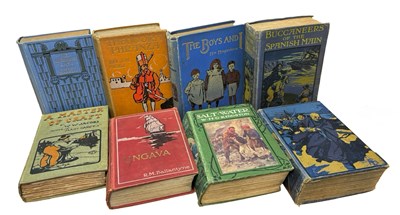 Lot 476 - DECORATIVE CLOTH BOYS' STORIES: 8 Titles:...