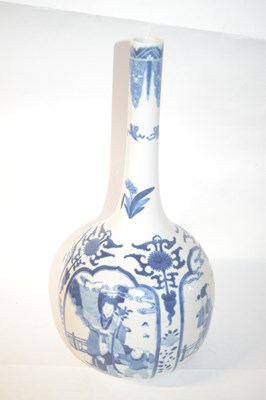 Lot 213 - A large Chinese porcelain vase of bottle shape...