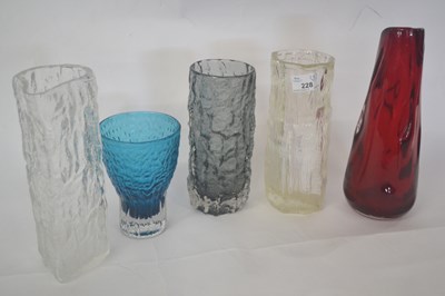 Lot 228 - Group of four White Friars type vases, one in...