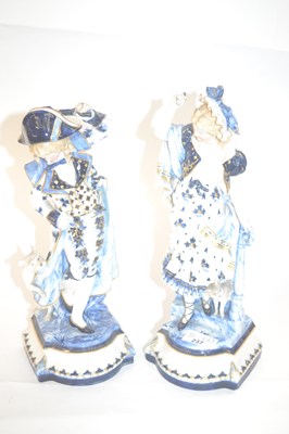 Lot 237 - A pair of KPM late 19th Century figures of a...