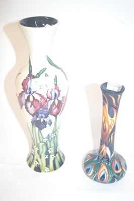 Lot 238 - A Moorcroft vase dated 2004 with a tubelined...