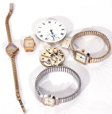Lot 276 - Mixed Lot: five ladies wrist watches including...
