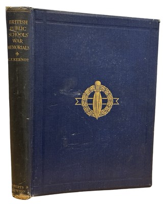 Lot 489 - C F KERNOT: BRITISH PUBLIC SCHOOLS WAR...