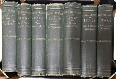 Lot 905 - ONE BOX: J A SYMONDS: RENAISSANCE IN ITALY,...